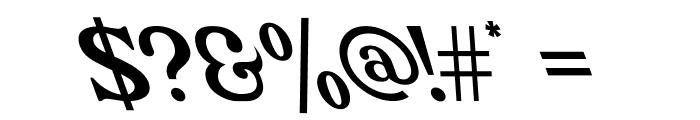 Lokey Oblique Font OTHER CHARS