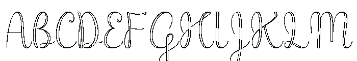 Lolita Font UPPERCASE