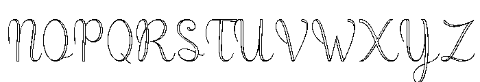 Lolita Font UPPERCASE