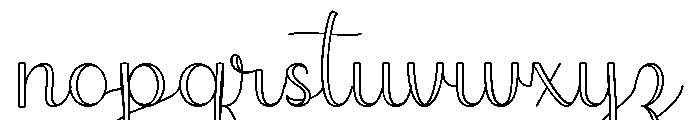 Lolita Font LOWERCASE