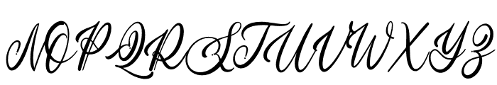 Lombardia Script PERSONAL USE Regular Font UPPERCASE