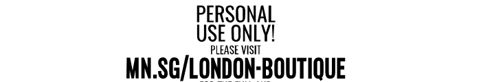 London Boutique PERSONAL USE Regular Font OTHER CHARS