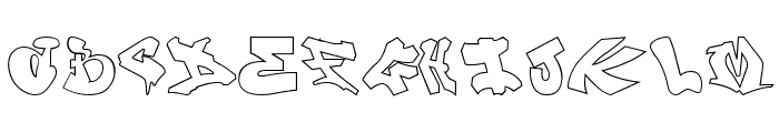 London Graffiti Alphabet Font UPPERCASE