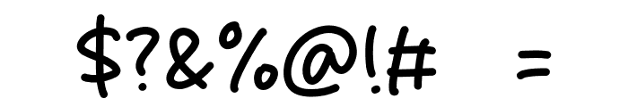 Lonely Study Font OTHER CHARS