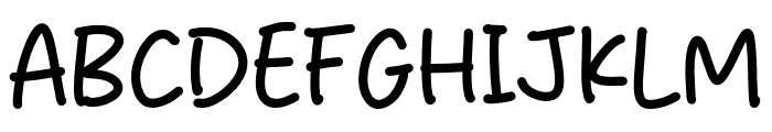 Lonely Study Font UPPERCASE