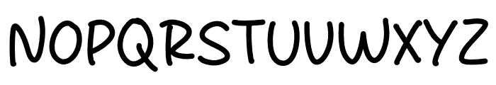 Lonely Study Font UPPERCASE