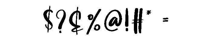 Lonely Font OTHER CHARS