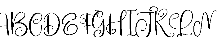 Lonely Font UPPERCASE