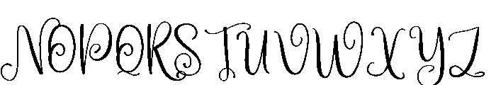 Lonely Font UPPERCASE