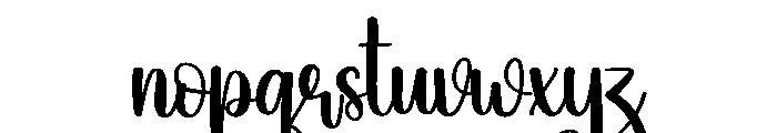 Lonely Font LOWERCASE