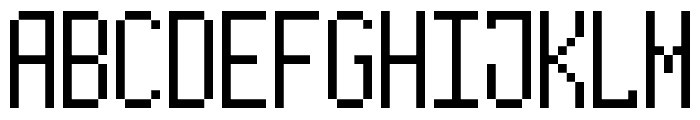 Long Pixel-7 Font UPPERCASE