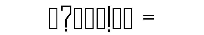 Longatta Regular Font OTHER CHARS