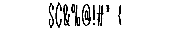 Longhair1 Font OTHER CHARS