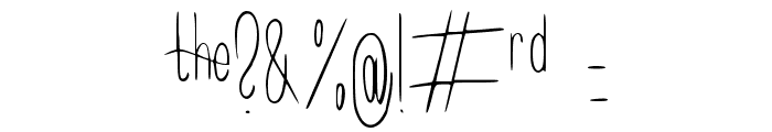 Longy Regular Font OTHER CHARS