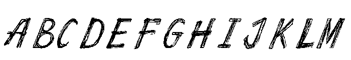 Looks Scratchy Font UPPERCASE