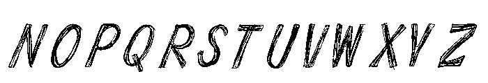 Looks Scratchy Font UPPERCASE