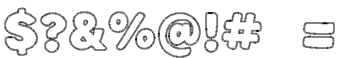 Loop Line Font OTHER CHARS