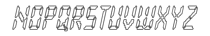 Loopy Italic Font UPPERCASE
