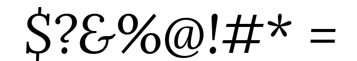 Lora Italic Font OTHER CHARS