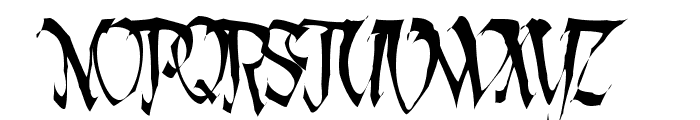Lotharus Wide Top Font UPPERCASE