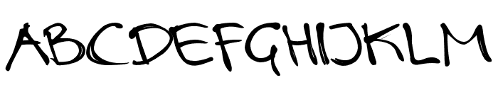 LotteByRue-Regular Font UPPERCASE
