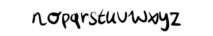 LottesHandwriting Font LOWERCASE