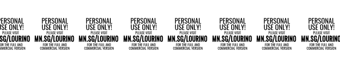 Lourino PERSONAL USE ONLY Font OTHER CHARS