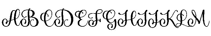 Love Birch Font UPPERCASE