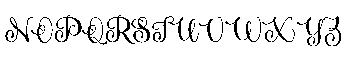 Love Birch Font UPPERCASE
