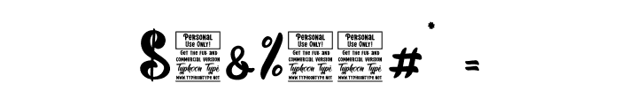Love Bohemian - Personal Use Font OTHER CHARS