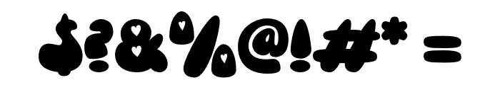 Love Bold - Demo Version Regular Font OTHER CHARS
