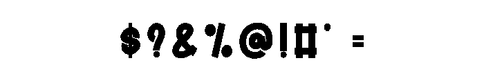 Love Bombing Font OTHER CHARS