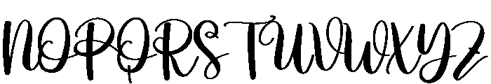 Love December Font UPPERCASE