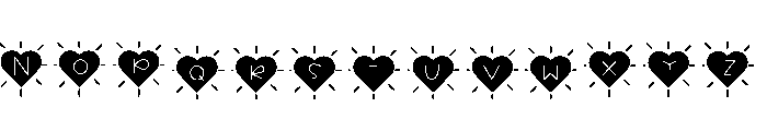 Love Doodle Regular Font UPPERCASE