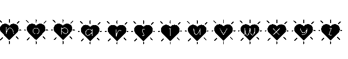 Love Doodle Regular Font LOWERCASE