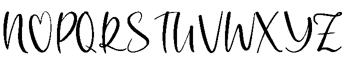 Love Harmonic Demo Font UPPERCASE