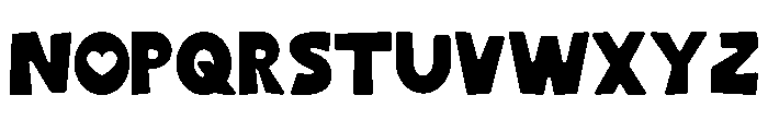 Love Live Font UPPERCASE