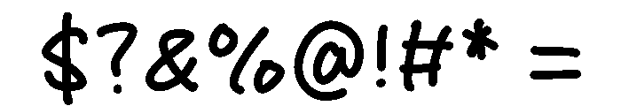 Love Myself Font OTHER CHARS