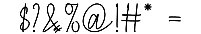 Love Signature Font OTHER CHARS
