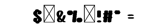 Love Yellow1 Font OTHER CHARS