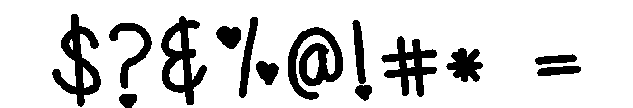 Love2 Font OTHER CHARS