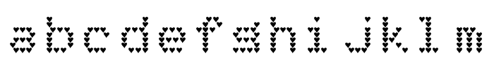 LoveMatrix Regular Font LOWERCASE