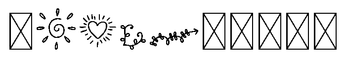 LoveOrnamentsRegular Font OTHER CHARS