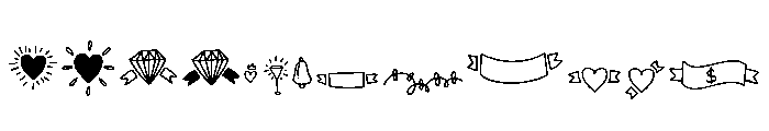 LoveOrnamentsRegular Font UPPERCASE