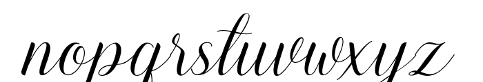 Lovely Girl Font LOWERCASE