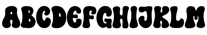 Lovely Groovy Regular Font UPPERCASE