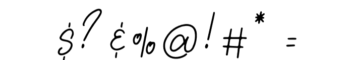 Lovely Jeanne Script Font OTHER CHARS