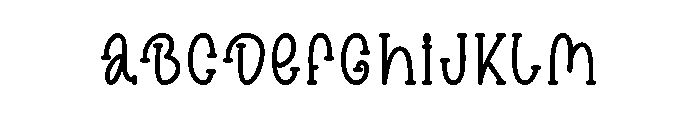 Lovely Strawberry Font UPPERCASE