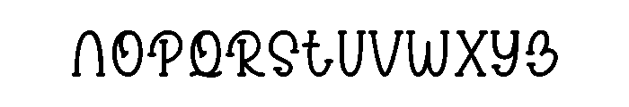 Lovely Strawberry Font UPPERCASE