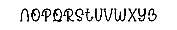 Lovely Strawberry Font LOWERCASE
